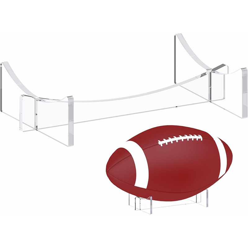 Transparent Acrylic Football Stand Basketball Football Stand Star Autographed Ball Stand Integrated Support Stand