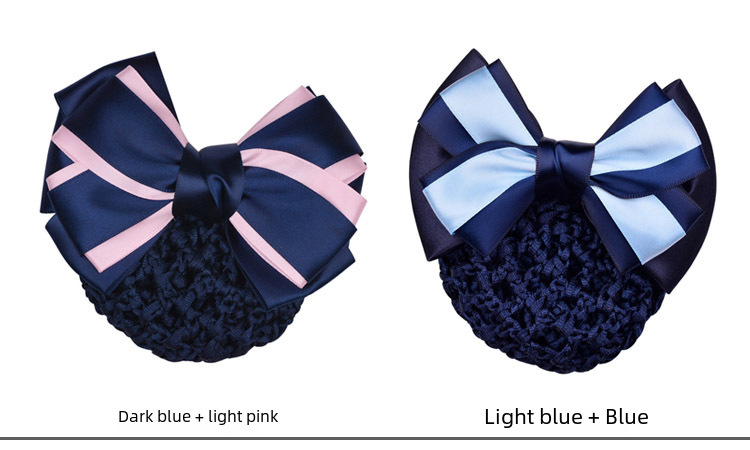 Stewardess Blue Korean Mobile Bank Hospital Nurse Hotel Telecom Professional Net Flower Hairpin Professional Head Flower Wholesale_voghion.com