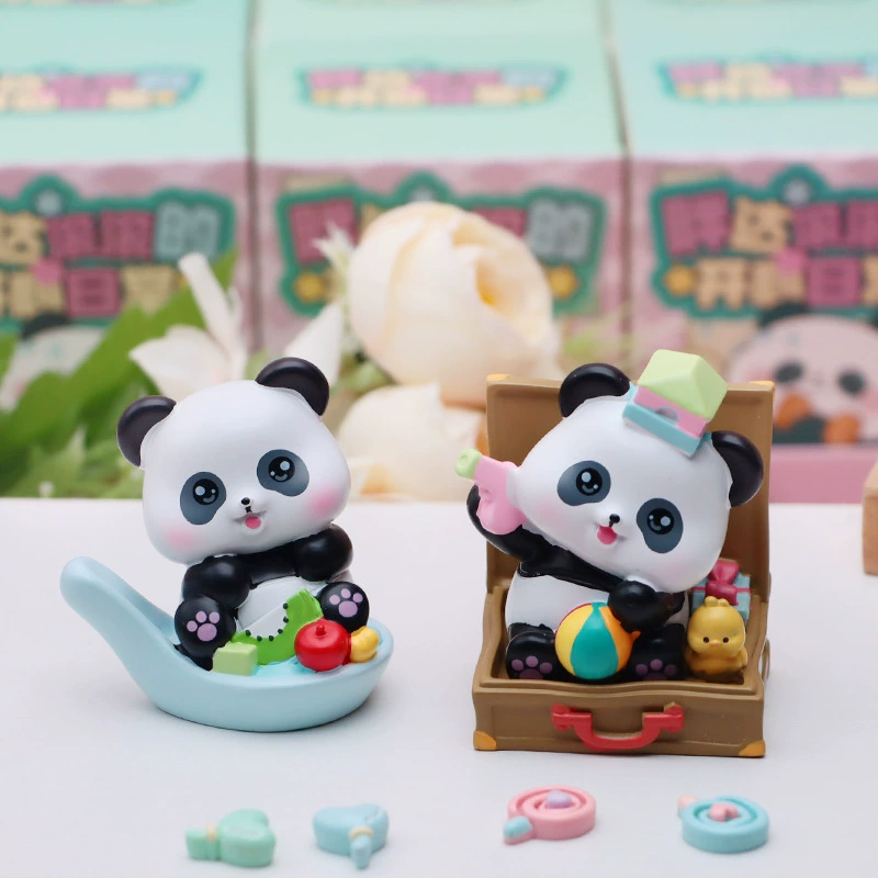 Оригинальный новый продукт Rolling Happy Daily слепая коробка милый панда ежедневная настольная декорация украшения в подарок детям