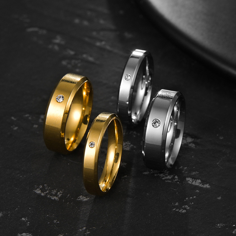 8g Weight PVD Coated Gold Plating Process PVD Coated Gold Plated Circle 201 Stainless Steel Fashion