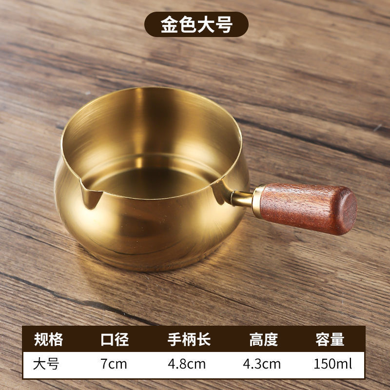 304不锈钢酱汁杯西餐牛排酱料杯木柄调料小碗番茄沙拉蘸酱碟子|undefined