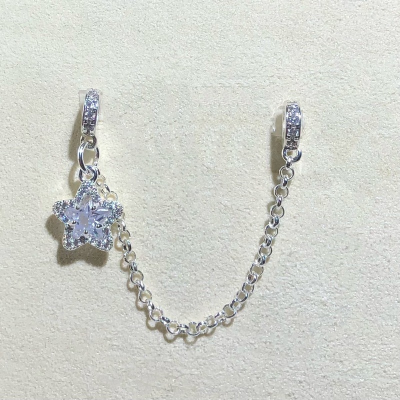 14k包金保色水晶diy配件星星吊坠链条隔珠手链项链串珠手工配饰|undefined