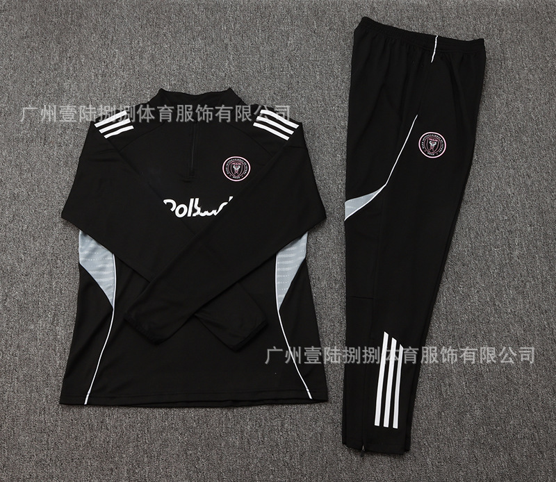 2526新款足球服巴黎皇马阿森纳拜仁长袖半拉训练服一件批发|undefined