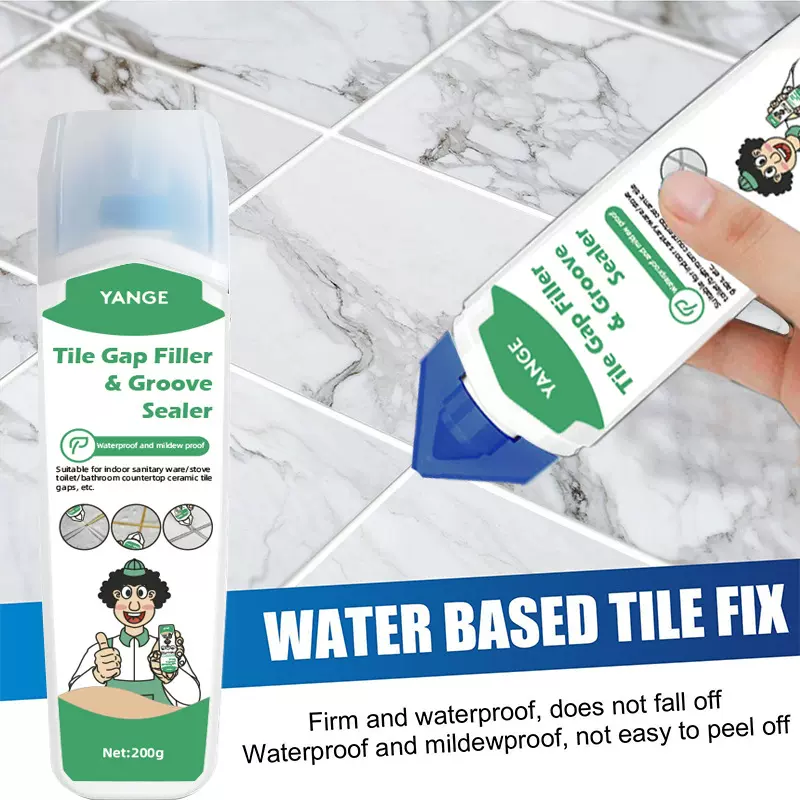 批发跨境新型多功能美缝剂净味防水填缝剂水性瓷砖美缝胶勾缝剂