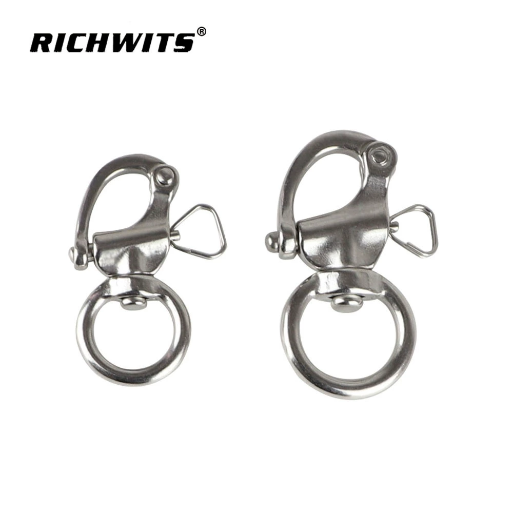 Zhibo Metal 316 Кольцо из нержавеющей стали вращающаяся пружинная скоба такелаж круглая дужка ручная дужка
