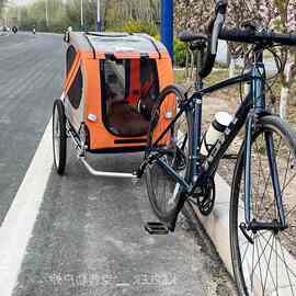 宠物自行车拖车后挂式骑行带狗外出遛狗神器山地公路车电动车厂家