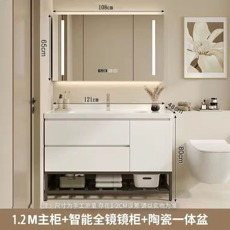 Baños de cerámica personalizados modernos lavabo gabinete lavabo gabinete de baño combinación de nuevo tipo baño