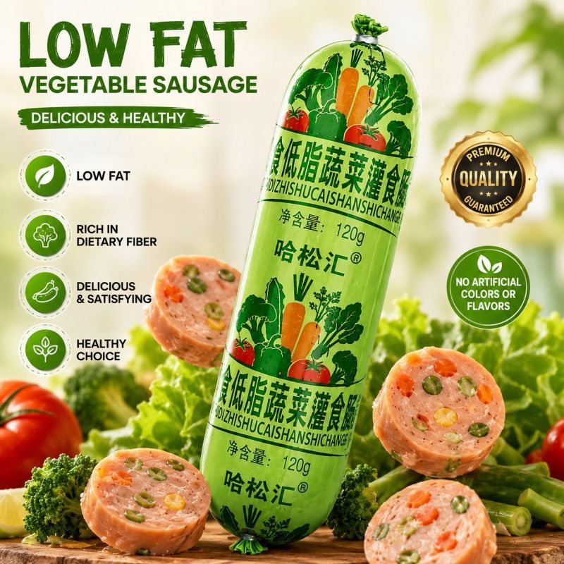 即食均衡5种蔬菜膳食肠120g香肠火腿鸡肉特色营养均衡烤肠下酒菜