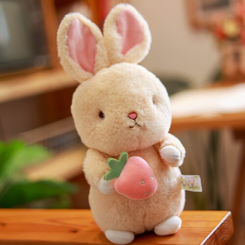 Ins Northern European bunny plush doll holding a radish and star, calming the rabbit girl's heart, gift