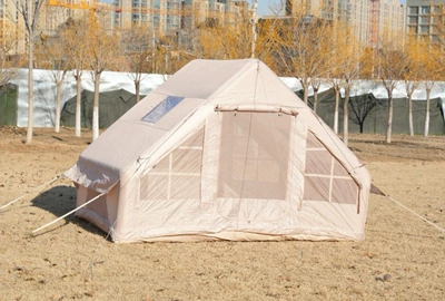 Fully Automatic Inflatable Tent for Avtomobil dam çadırları - with-cotton-cloth-classic-63-flat-double-u-door-single-small-skylight-3-10
