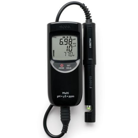 哈纳HI991300  便携式防水pH-EC-TDS仪表酸碱度计电导率计溶解量