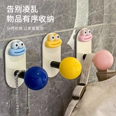 超かわいいドーパミン穴なしフックトイレの強い荷重壁掛けフック多機能釘なしフック