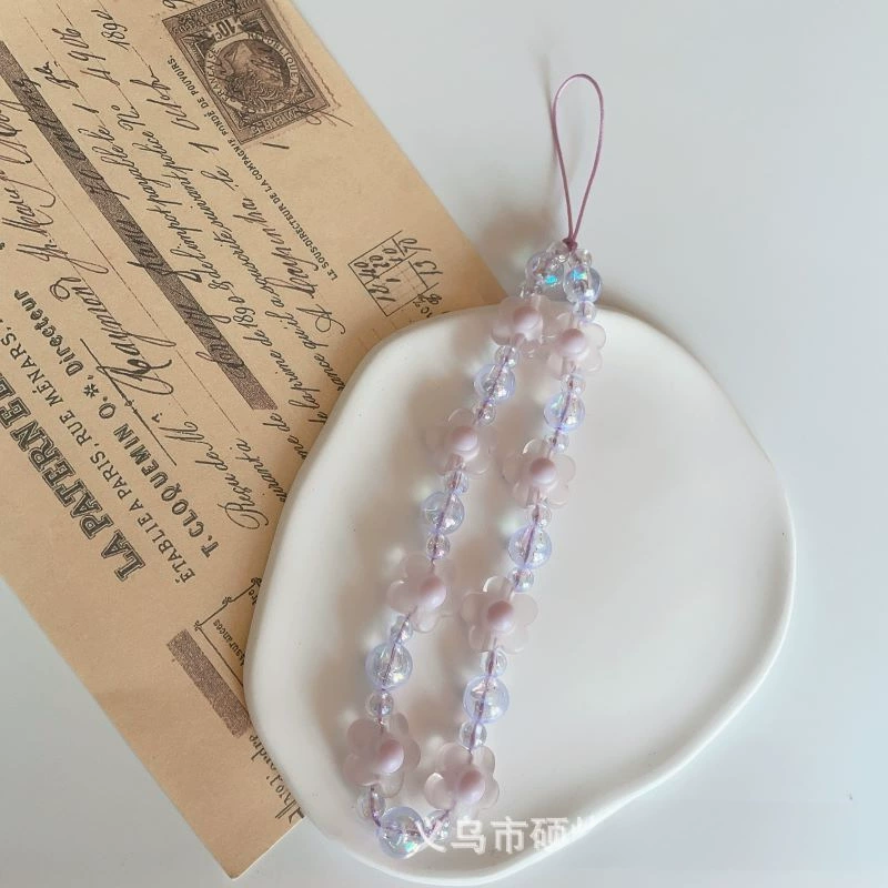 Beads with bow, beaded bracelet, mobile phone, strap, Amazon, with little bears, flowered