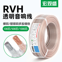 宏观盛批发RVH音响线 100-1000芯纯铜金银高保真HIFI级喇叭音频线