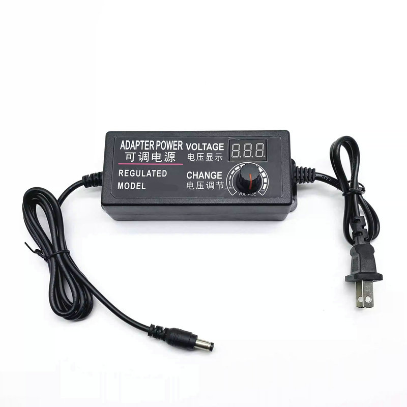 3-24V Adjustable Voltage Dc Power Adapter with Stepless Speed and Dimming Control, 3-12V 5A with Display Screen, Multi-Purpose 60W 3-24V Adjustable Voltage Dc Power Adapter with Stepless Speed and Dimming Control, 3-12V 5A with Display Screen, Multi-Purpose 60W