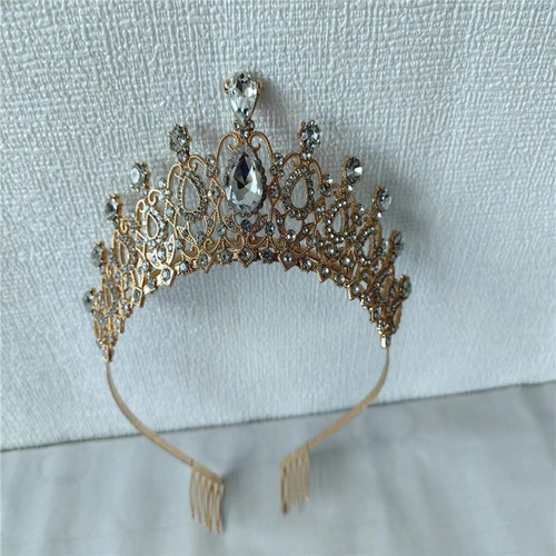 European and American exquisite bridal wedding crown headpiece children's birthday party crown hair tie photography crown manufacturer