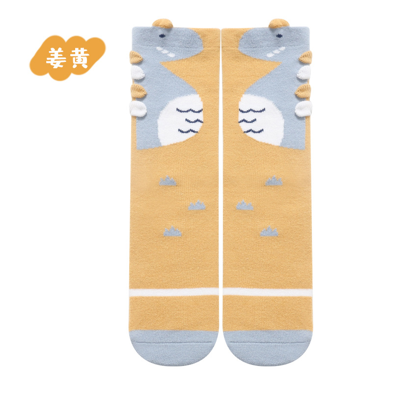 Calcetines largos tridimensionales del bebé de los niños del bebé del estilo coreano popular del no-talón sobre-la-rodilla Calcetines