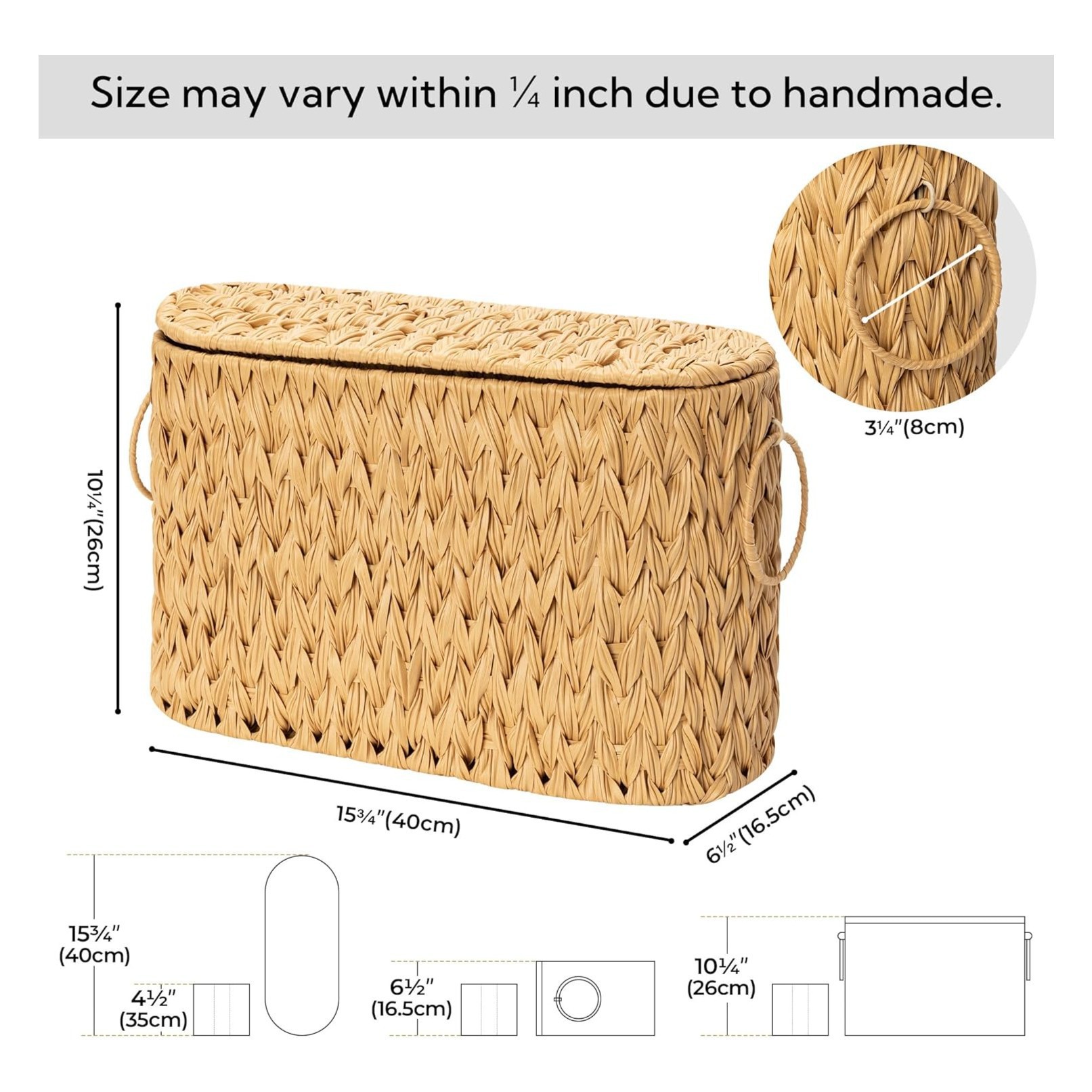Cesta de almacenamiento para artículos diversos y refrigerios, cesta portátil, cesta de almacenamiento para sala de estar, cesta de almacenamiento tejida de hierba de calabaza.