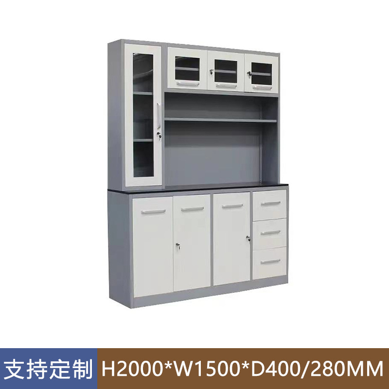 Amazon Hot Sale Metal Cabinet Kitchen Comedor Hotel Salón Armario de almacenamiento armario de almacenamiento multifuncional