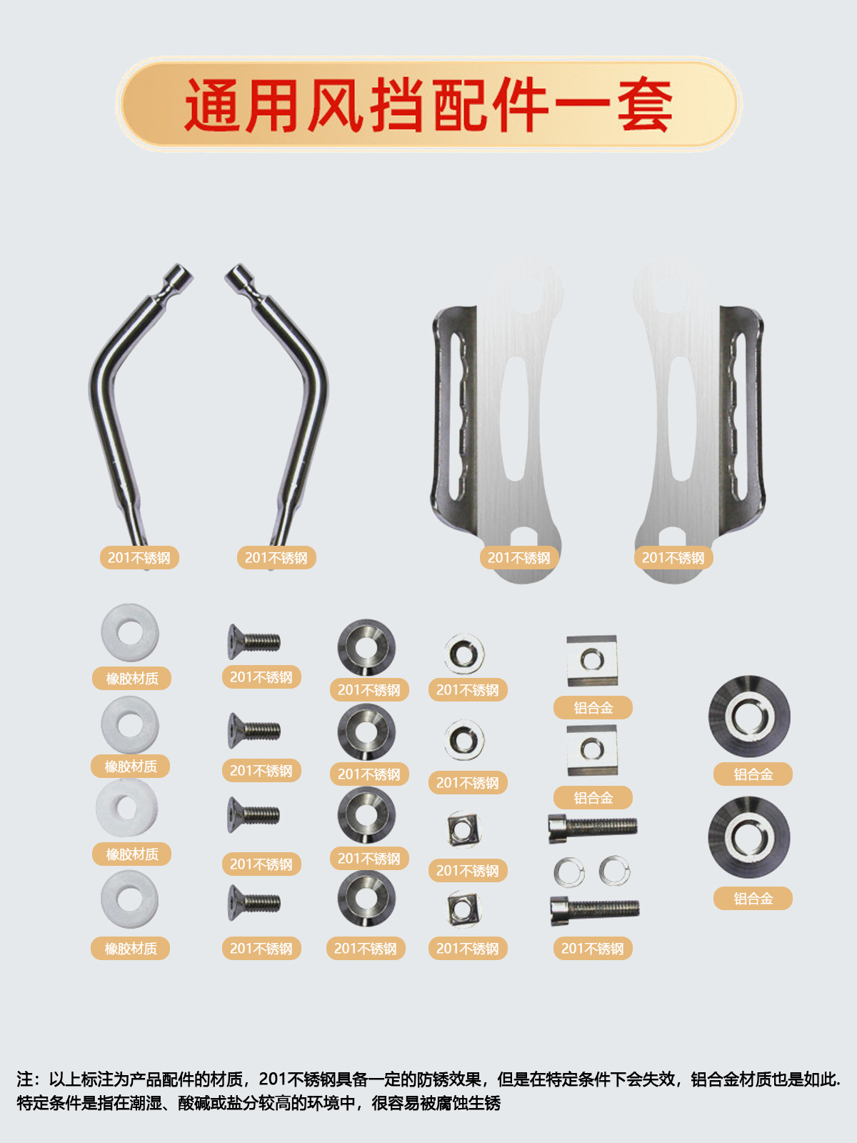 Suitable for New Dazhou Honda Split Blade/Split Road RX125 motorcycle, PC front windshield glass for modification