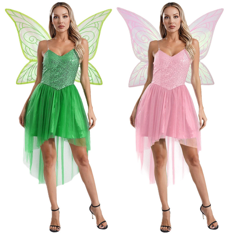 2025 Christmas Halloween Costume Cosplay Role Play Dress Naughty Fairy Elf Wings Costume 2025 Christmas Halloween Costume Cosplay Role Play Dress Naughty Fairy Elf Wings Costume