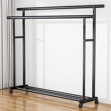 晾衣架落地家用卧室加粗加厚挂衣服折叠简易室内宿舍移动包邮批发