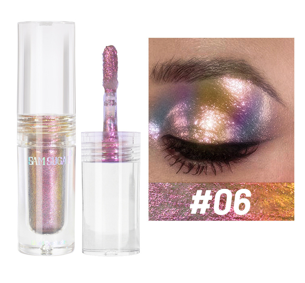 SAM SUGAR Chameleon Pearlescent Liquid Eyeshadow, Farbwechselnd, Aufhellend, Feiner Glitzer, Festtags-Look_voghion.com