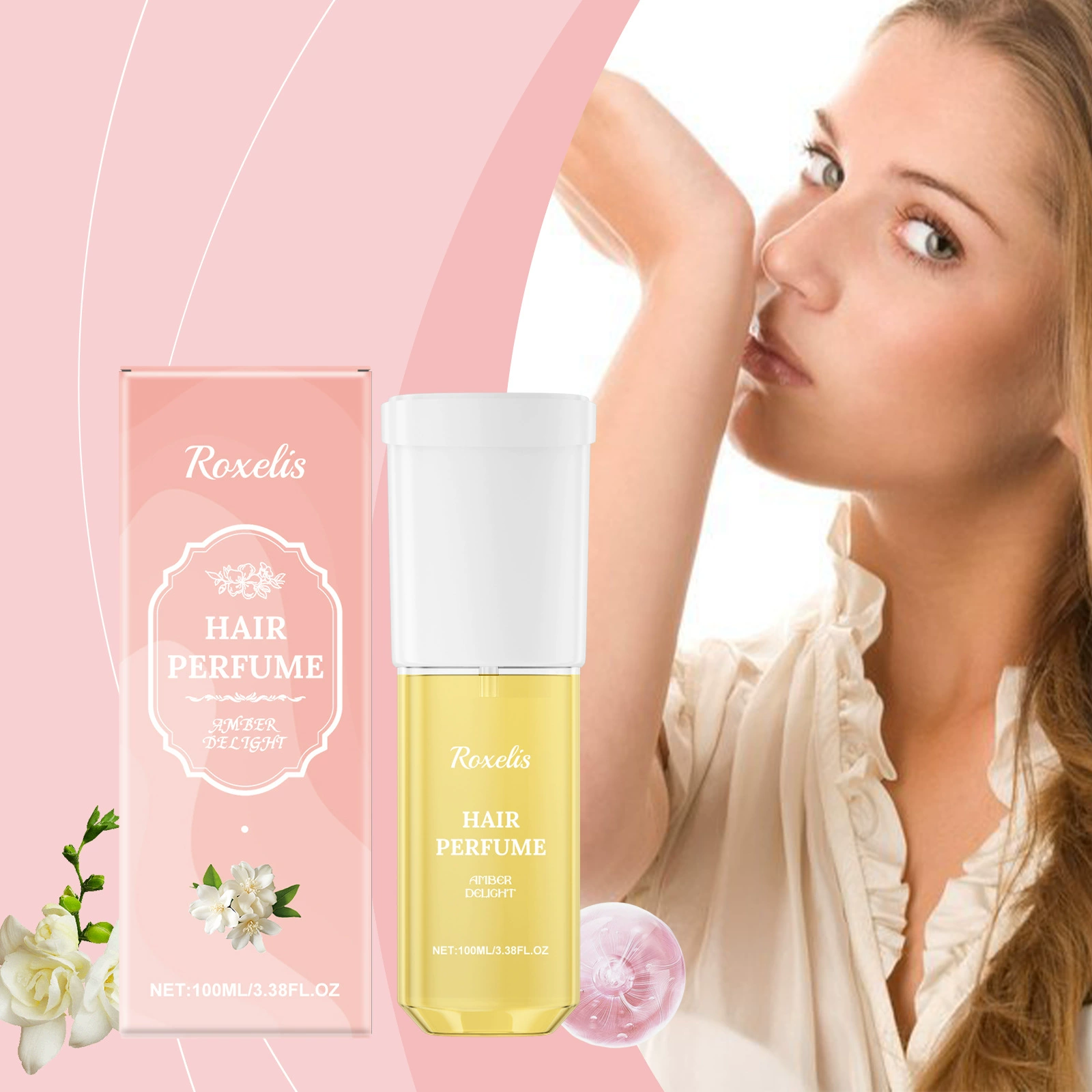 Дамы волосы Цветочный аромат духи спрей питает волосы глубоко увлажнение свежего цветочного аромата волос парфюмерный спрей