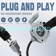 NEMA5-15P��ʽ��ˮ���^�� ��ʽ���L�Դ�����ݽz���b��Ҏ���^��