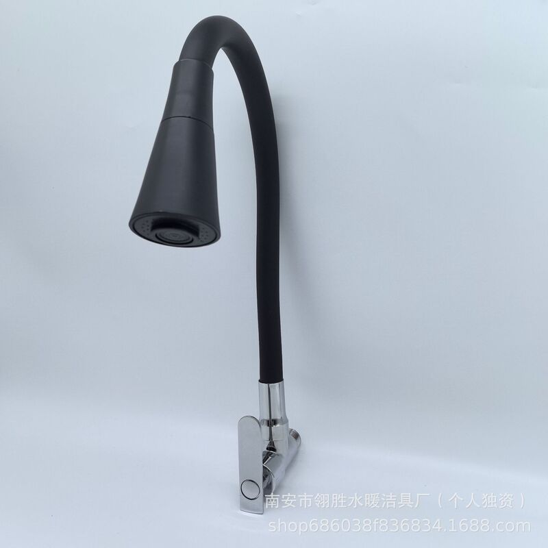 Factory direct colorful universal tube extension silicone rubber tube two spray cold water kitchen water universal faucet