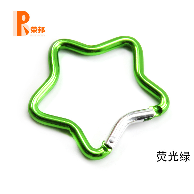 일반 탄성봉 오각별 형광 그린