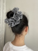 Zhao Lusi, the same large lace hair ring double -layer lace, beautiful French romantic hollow large intestine ring hair accessories
