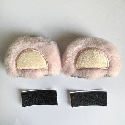 Accessories Helmet Personalized Stuffed Car – Motosiklet dəbilqələri - strawberry-bear-light-pink