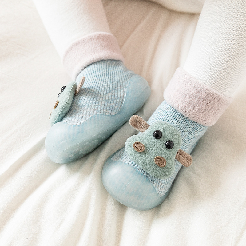 Invierno para bebés zapatos para niños pequeños zapatos de piso para niños zapatos de invierno zapatos de calcetines antideslizantes diseño alto