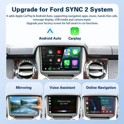 Simsiz CarPlay və Android Auto compatible with Ford