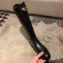 冬季高筒长筒头层女靴