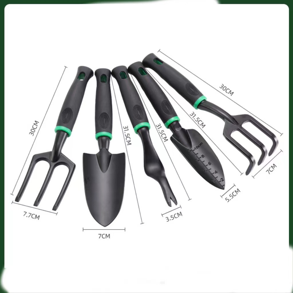 Amazon transfronteriza Venta caliente de aleación de aluminio herramientas de jardinería herramientas de jardín juego fuente fabricantes spray plástico