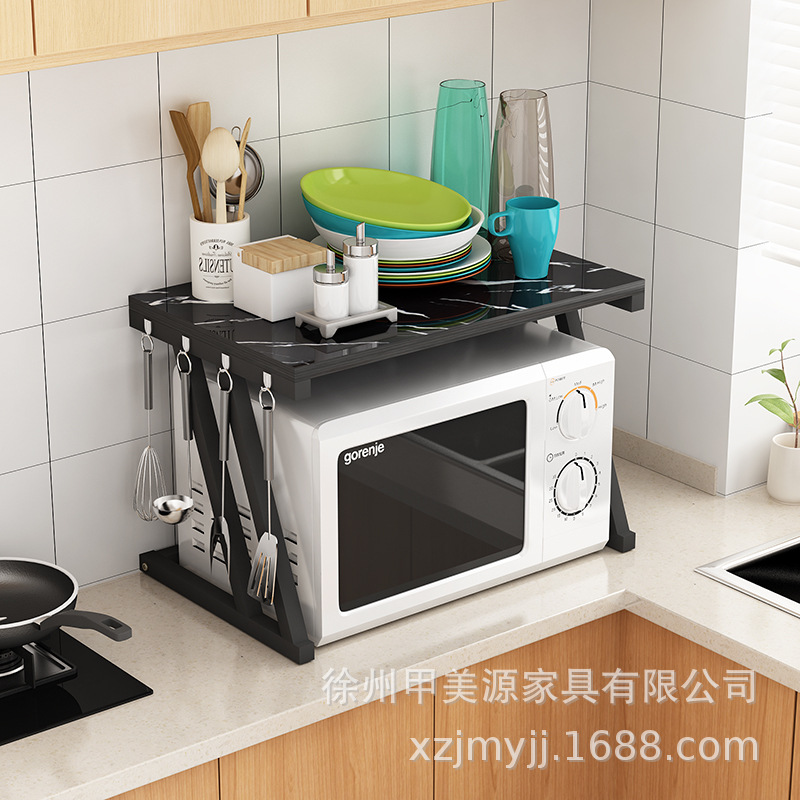 Venta al por mayor estante de almacenamiento de cocina estante de horno de microondas estante de almacenamiento simple de doble capa estante de almacenamiento de 2 capas estante simple de almacenamiento de horno