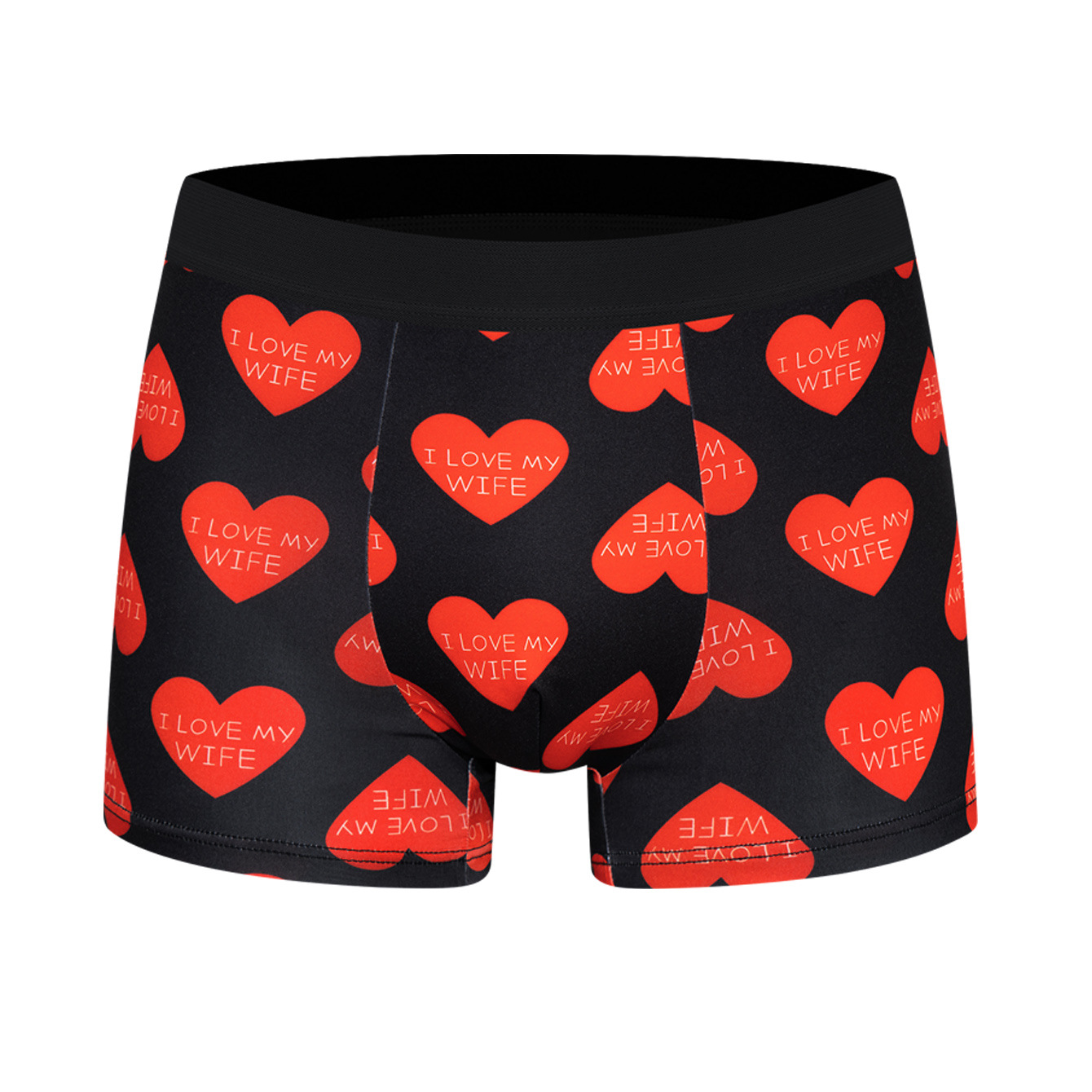 Boxers respirants pour hommes, taille mi-haute, imprimés, en coton et polyester, pour un confort décontracté au quotidien_voghion.com