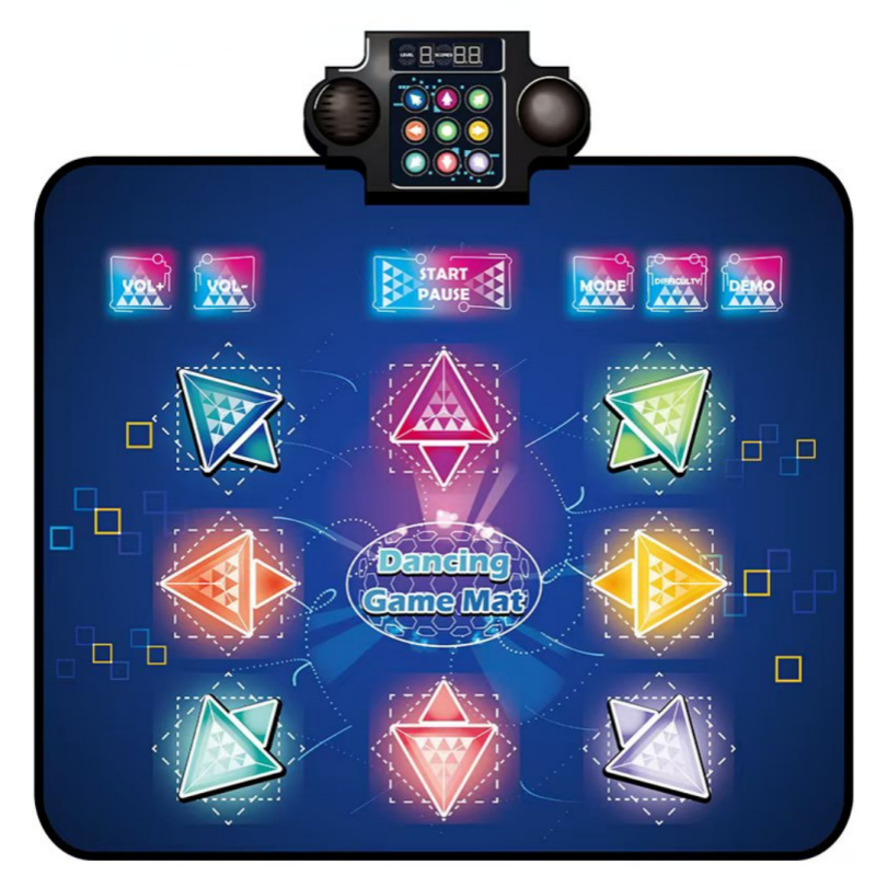 Ebay Toys Cross-Border New Product with Light Bluetooth Electric Dance Mat Parent-Child Game Interactive Music Light Blanket