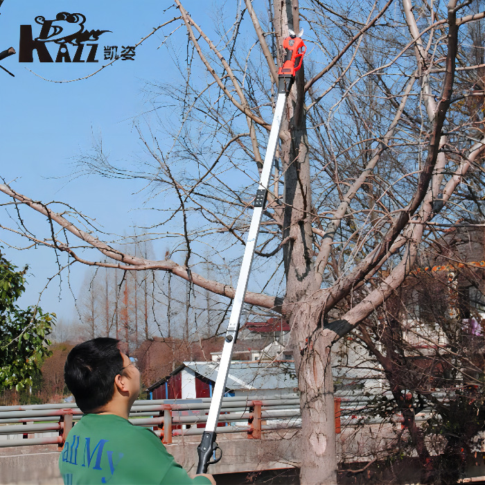 凯姿（KAZZ）电动修枝剪刀充电园林高枝剪锂电无线折叠高枝剪4cm
