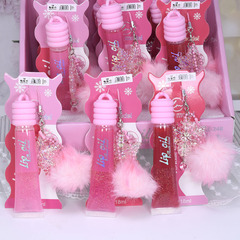 ML-24B雪花片毛球吊坠亮片唇彩唇油LUCKY MODEL软管SHINY LIPOIL