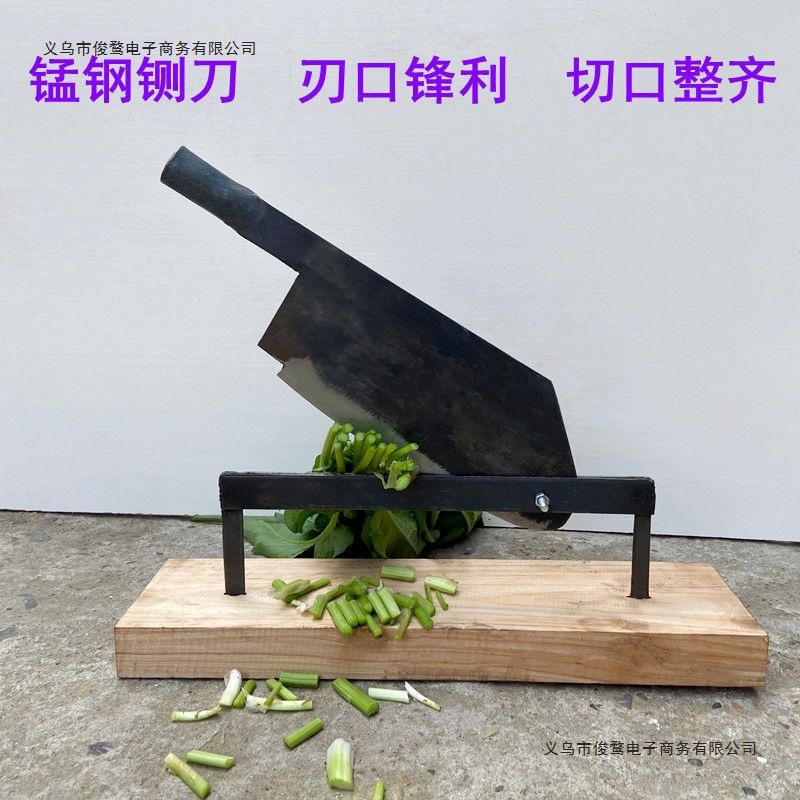 Scythe for Cutting Grass, Household Sharp Manganese Steel Forged Sickle for Cutting Corn, Wheat, and Platycodon