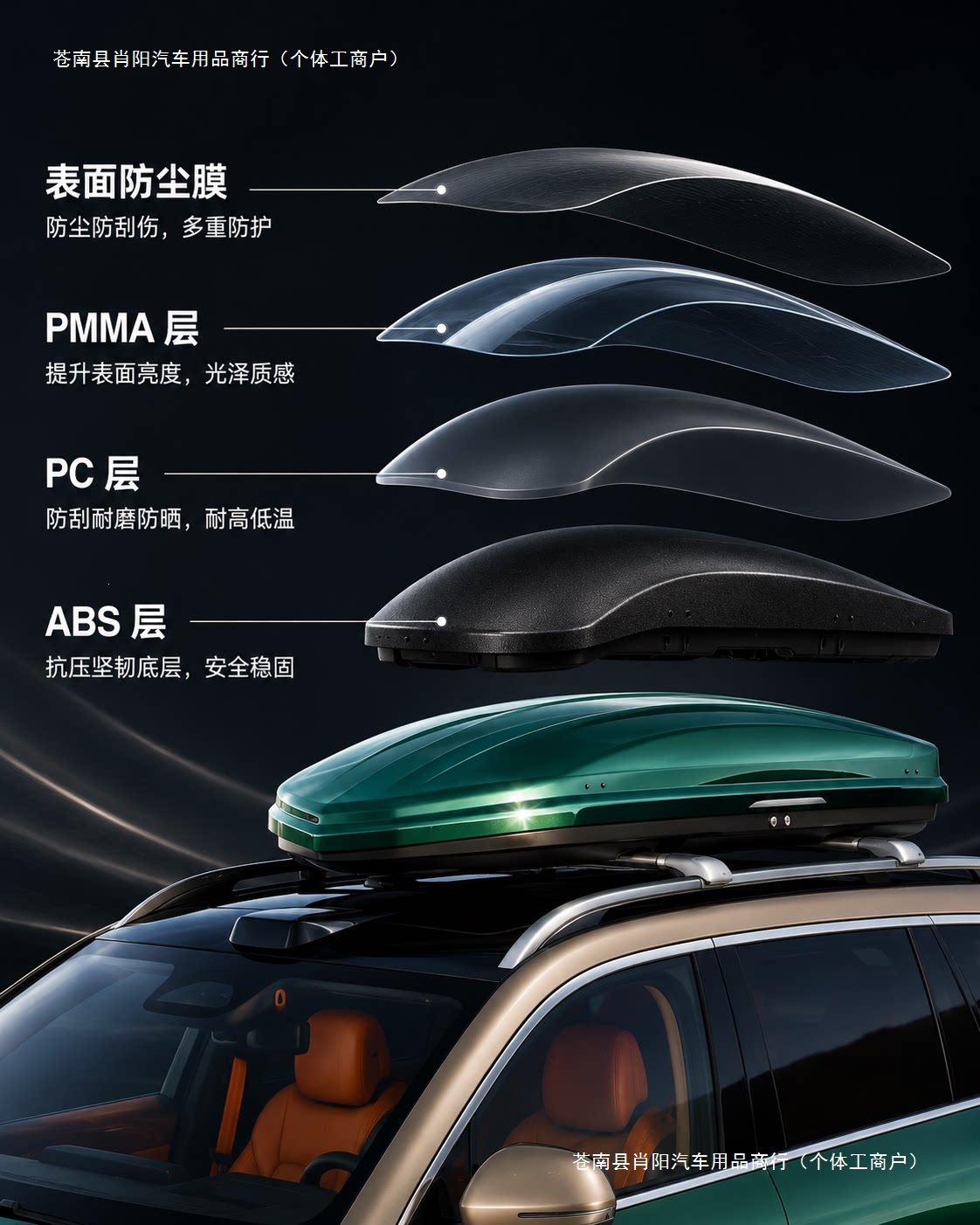 BYD car roof box plus for Mi vehicles, suitable for Song, Yuan, and Tang models, roof luggage rack, travel suitcase, DMI