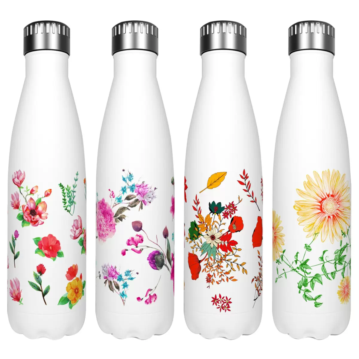 亚马逊可乐瓶500ml户外运动水壶保冷保温水杯双层不锈钢保龄球杯