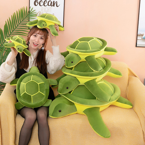 Cross-border foreign trade software turtle doll plush toy simulation turtle pillow doll doll turtle cushion sofa