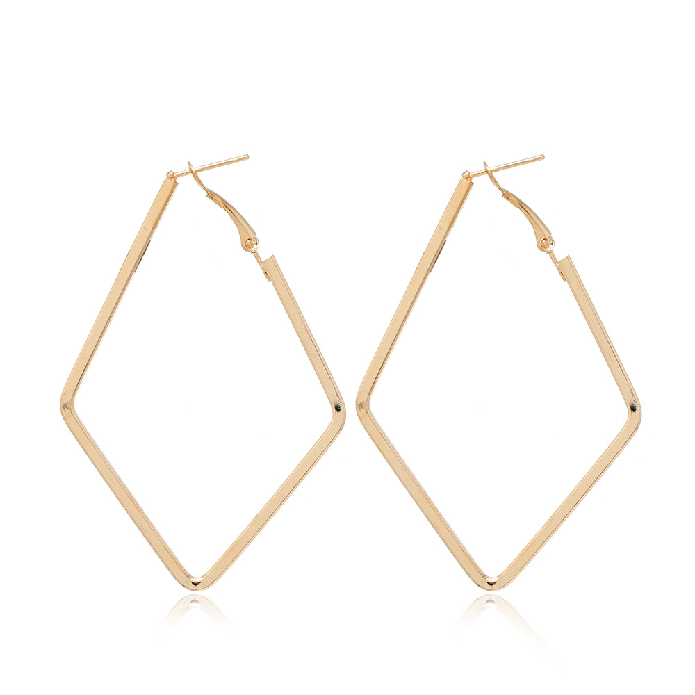New Simple Metal Square Geometric Earrings display picture 1