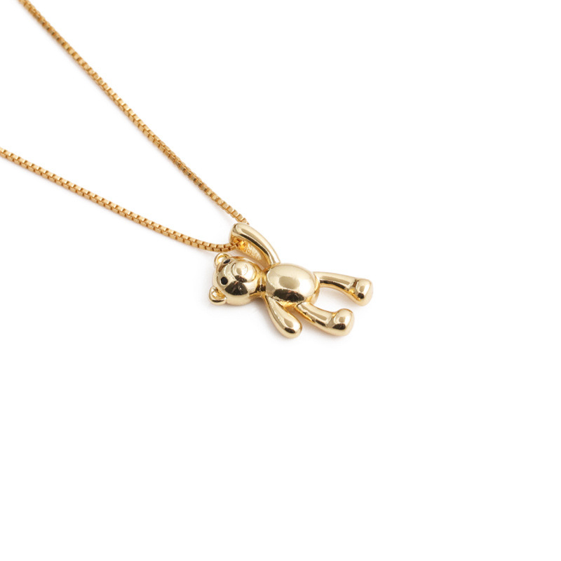 New Fashion Simple Cute Bear Pendant Necklace