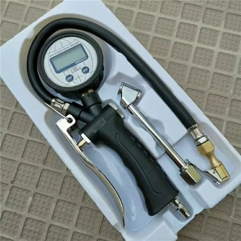Air pressure gauge/tire pressure gauge, Qìchē Inflation Head Car - digital-display-tire-pressure-gauge-for-both-ends