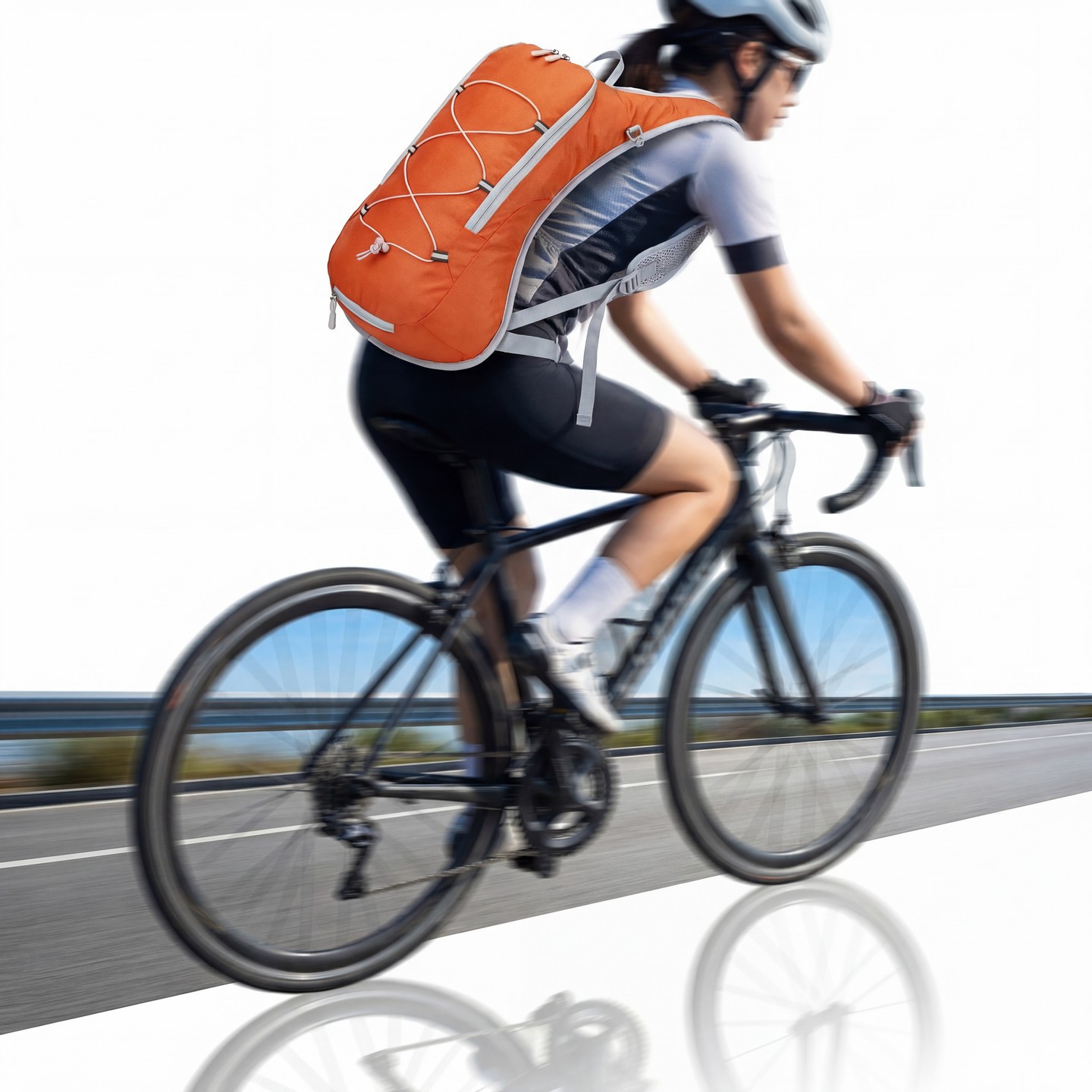 Mochila para Ciclismo con Bolsa de Agua de Nailon Ligera para Senderismo y Exteriores